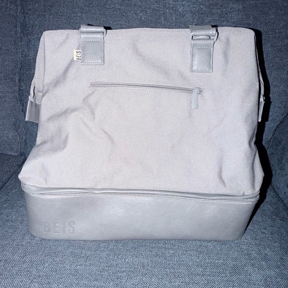 BEIS Handbags - BEIS mini weekender in Grey